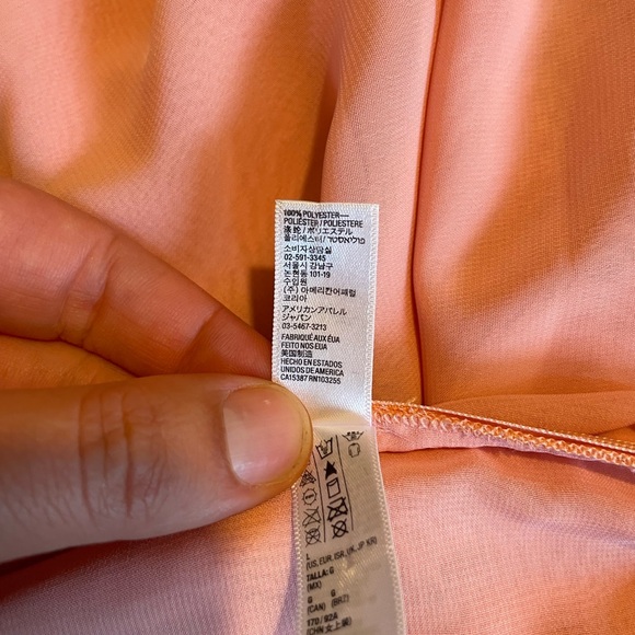 Peachy Pink Chiffon American Apparel Dress - Picture 7 of 7